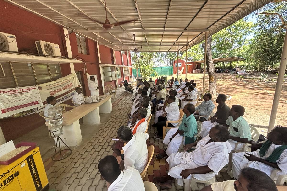 Farmer training delivered where farmers already gather.
